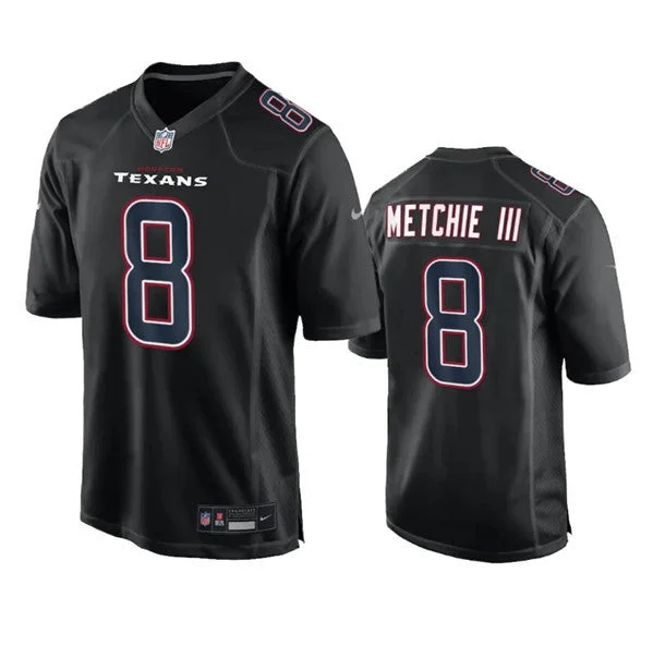 Football Jersey For Special Events-Men's Houston Texans #8 John Metchie III Black Fashion Vapor Untouchable Limited Football Stitched Jersey