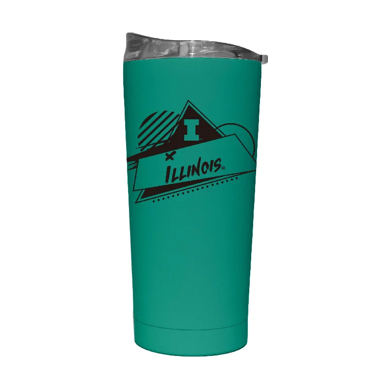 Team Mug For School Team Gifts-Illinois 20oz Optic Rad Soft Touch Tumbler