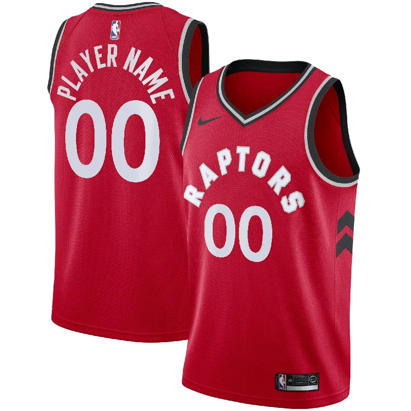 Basketball Jersey With Custom Player Numbers-Toronto Raptors 2020/21 Swingman Custom Basketball Jersey - Icon Edition - Red