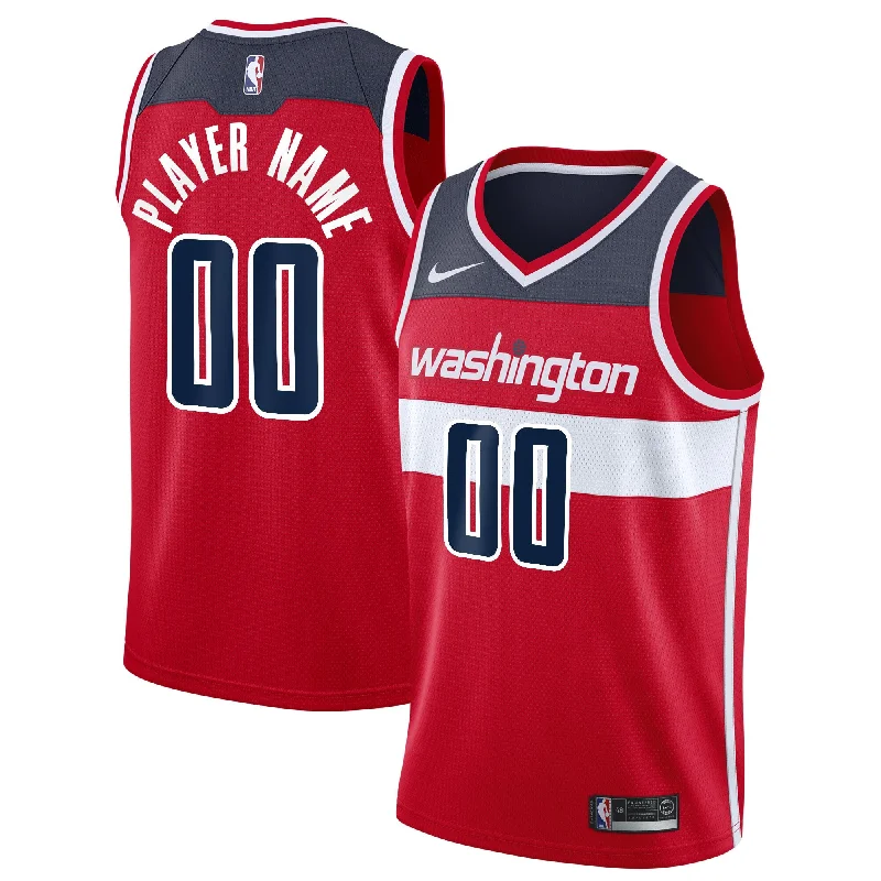 Basketball Jersey For Official Fan Gear Custom Orders-Washington Wizards 2020/21 Swingman Custom Basketball Jersey - Icon Edition - Red