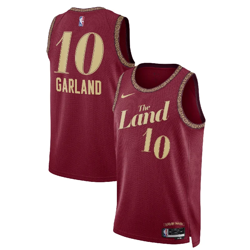 Basketball Jersey For Group Orders-Darius Garland Cleveland Cavaliers Unisex 2023/24 Swingman Basketball Jersey - Wine - City Edition