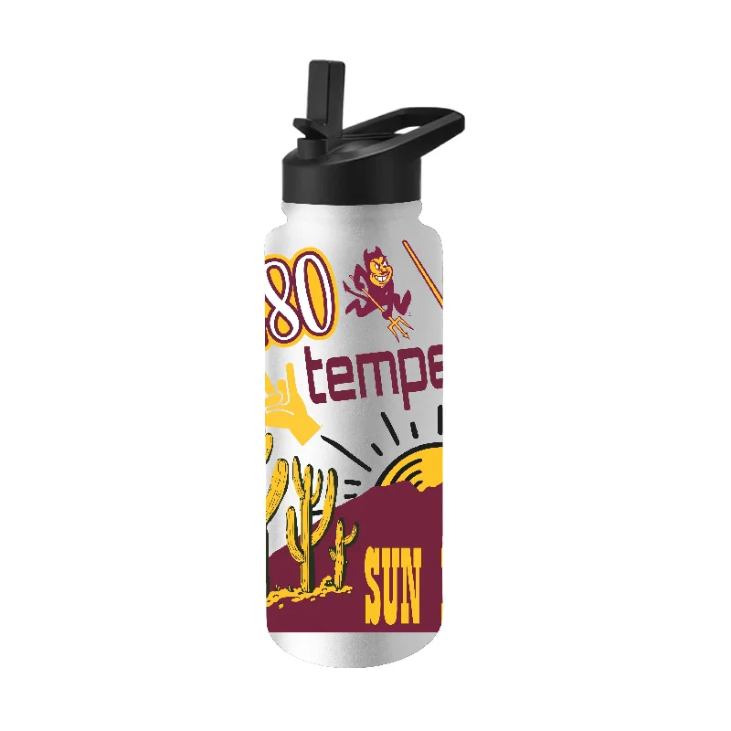 Team Mug For Fundraising And Fan Gear-Arizona State 34oz Native Quencher Bottle