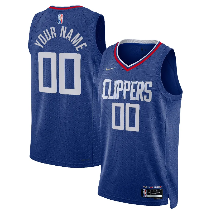 Basketball Jersey For Official League Merchandise-La Clippers 2021/22 Diamond Swingman Custom Basketball Jersey - Icon Edition - Royal