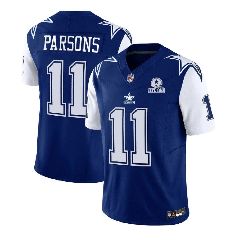 Football Jersey With Custom Team Names-Men's Dallas Cowboys #11 Micah Parsons 2023 F.U.S.E. Navy With Established In 1960 Patch Football Stitched Jersey