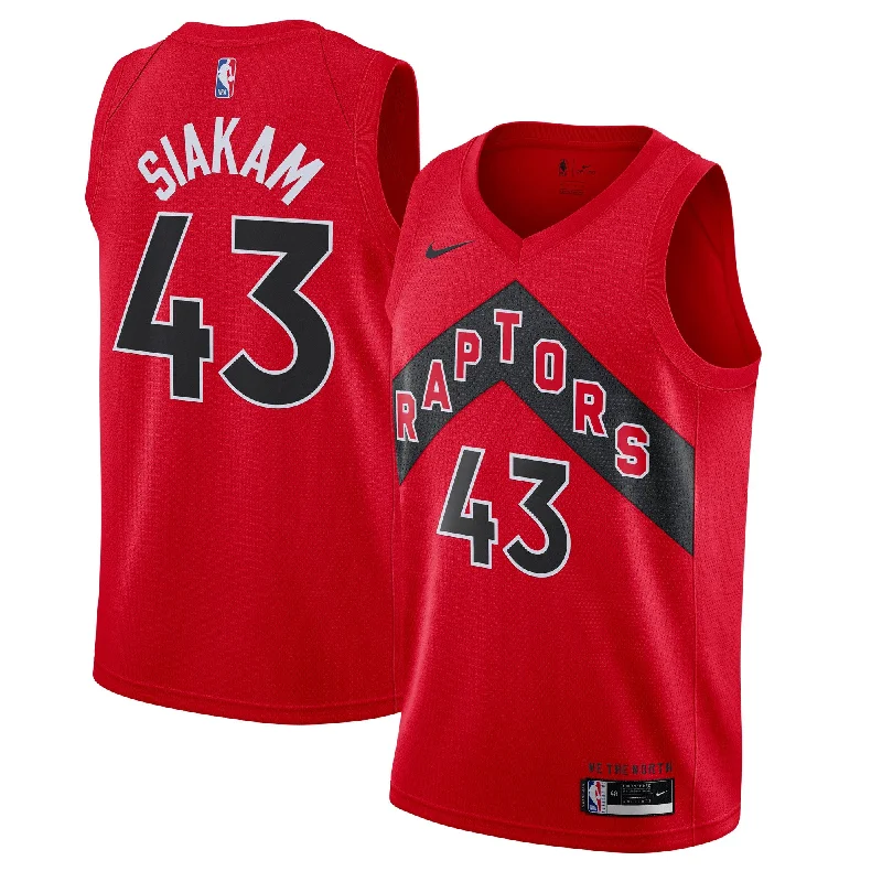 Basketball Jersey For Youth Team Apparel-Pascal Siakam Toronto Raptors 2020/21 Icon Swingman Basketball Jersey - Red