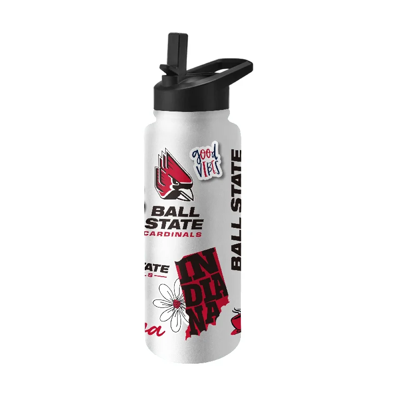 Team Mug For Event Customization Orders-Ball State 34oz Native Quencher Bottle