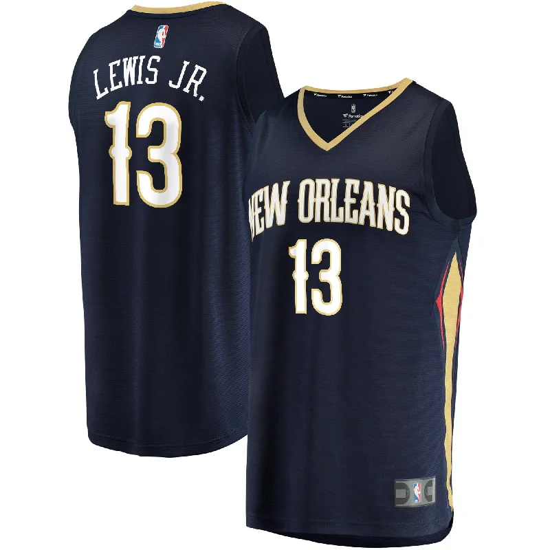 Basketball Jersey For Exclusive Fan Apparel-Kira Lewis Jr. New Orleans Pelicans Branded Fast Break Basketball Jersey Navy - Icon Edition