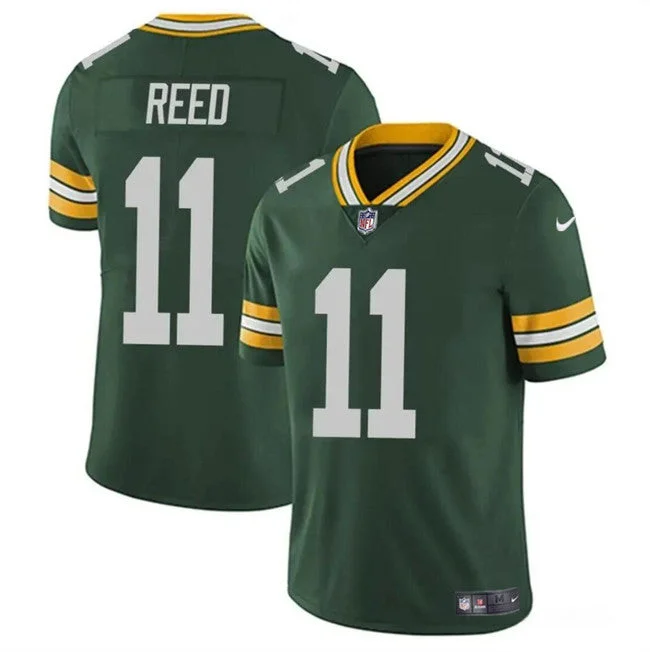 Football Jersey For Youth Leagues-Men's Green Bay Packers #11 Jayden Reed Green Vapor Untouchable Football Stitched Jersey