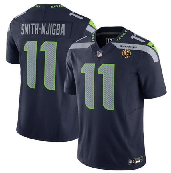 Football Jersey For Group Customization-Men's Seattle Seahawks #11 Jaxon Smith-Njigba Navy 2023 F.U.S.E. With John Madden Patch Vapor Limited Football Stitched Jersey