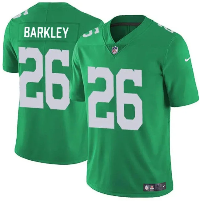 Football Jersey For Family Fan Merchandise-Men's Philadelphia Eagles #26 Saquon Barkley Kelly Green Vapor Untouchable Limited Football Stitched Jersey