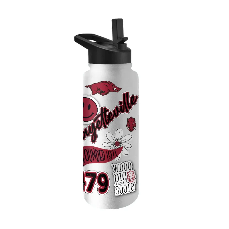 Team Mug For College And High School Sports-Arkansas 34oz Native Quencher Bottle