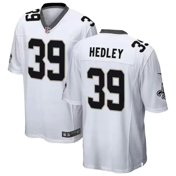 Football Jersey For Alumni Gear-Men's New Orleans Saints #39 Lou Hedley Football Stitched Game Jersey