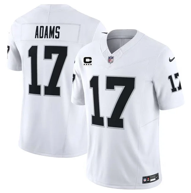 Football Jersey For Custom Merchandise Orders-Men's Las Vegas Raiders #17 Davante Adams White 2023 F.U.S.E With C Patch Vapor Untouchable Football Stitched Jersey