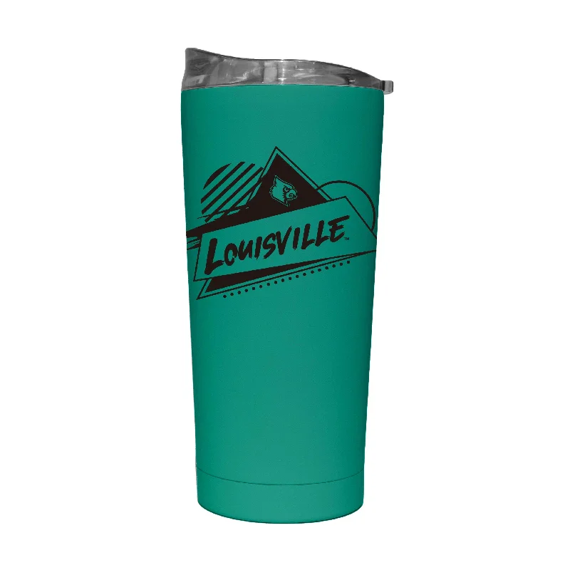 Team Mug For Softball Teams-Louisville 20oz Optic Rad Soft Touch Tumbler