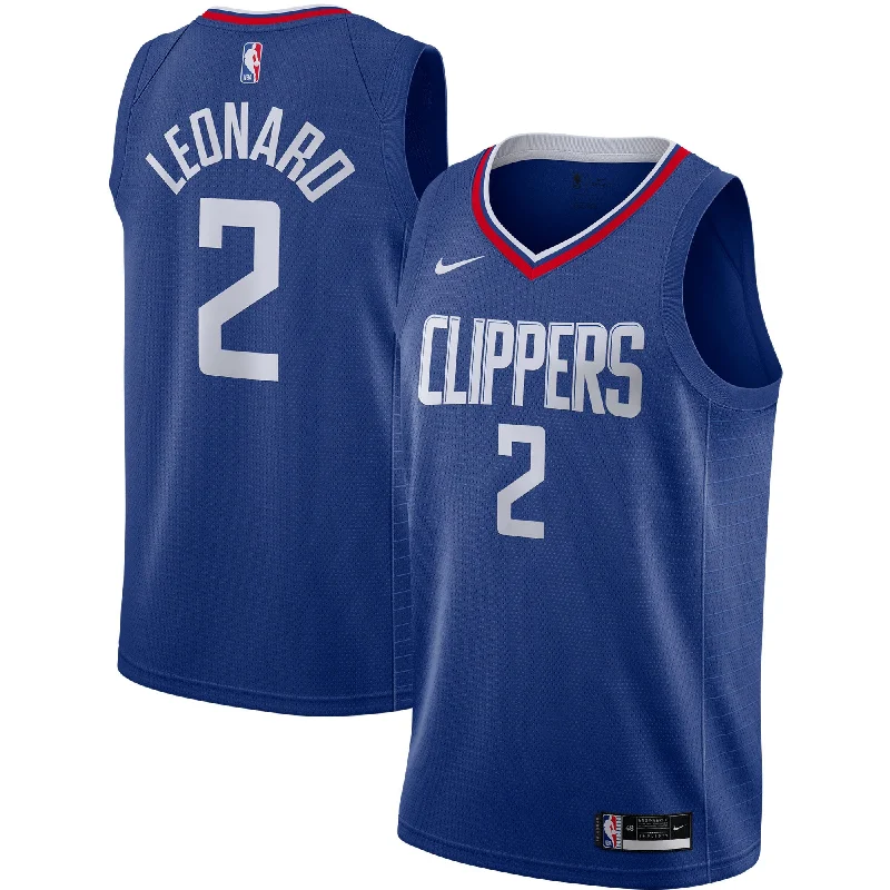 Basketball Jersey For Special Edition Fan Gear-Kawhi Leonard La Clippers Swingman Basketball Jersey - Royal - Icon Edition