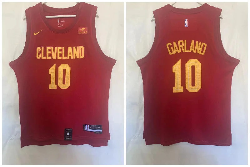 Basketball Jersey For Player And Team Apparel-Cavaliers 10 Darius Garland Red 2022-23 Swingman Basketball Jersey