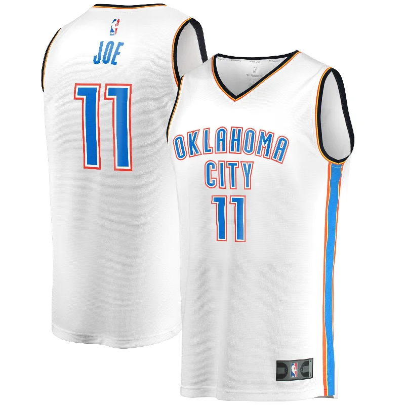 Basketball Jersey For Custom Player Gear-Isaiah Joe Oklahoma City Thunder Branded Fast Break Player Basketball Jersey - Association Edition - White