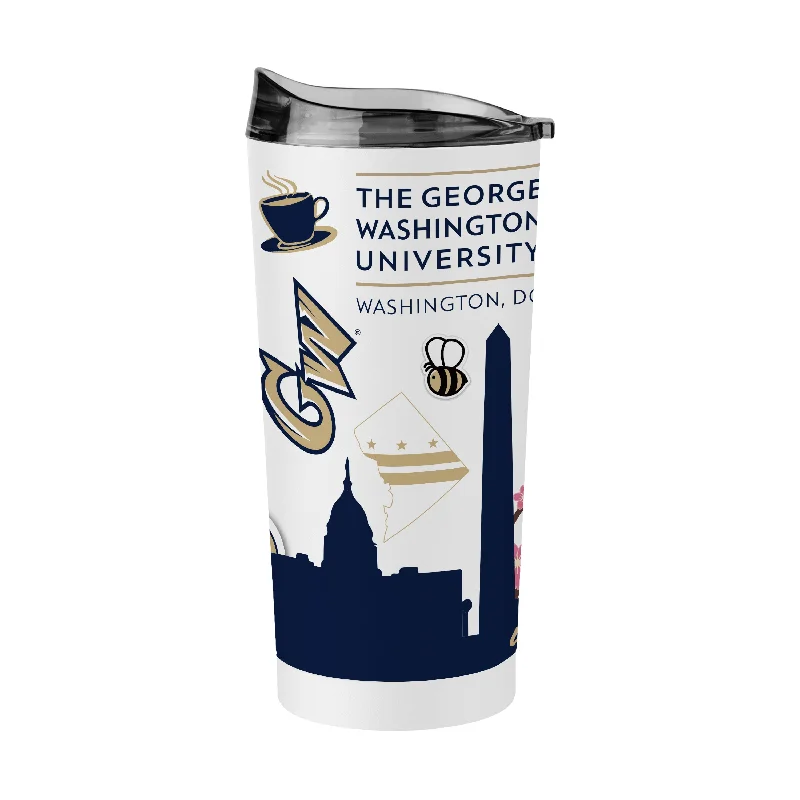 Team Mug For Professional Team Merchandise-George Washington 20oz Native Powder Coat Tumbler