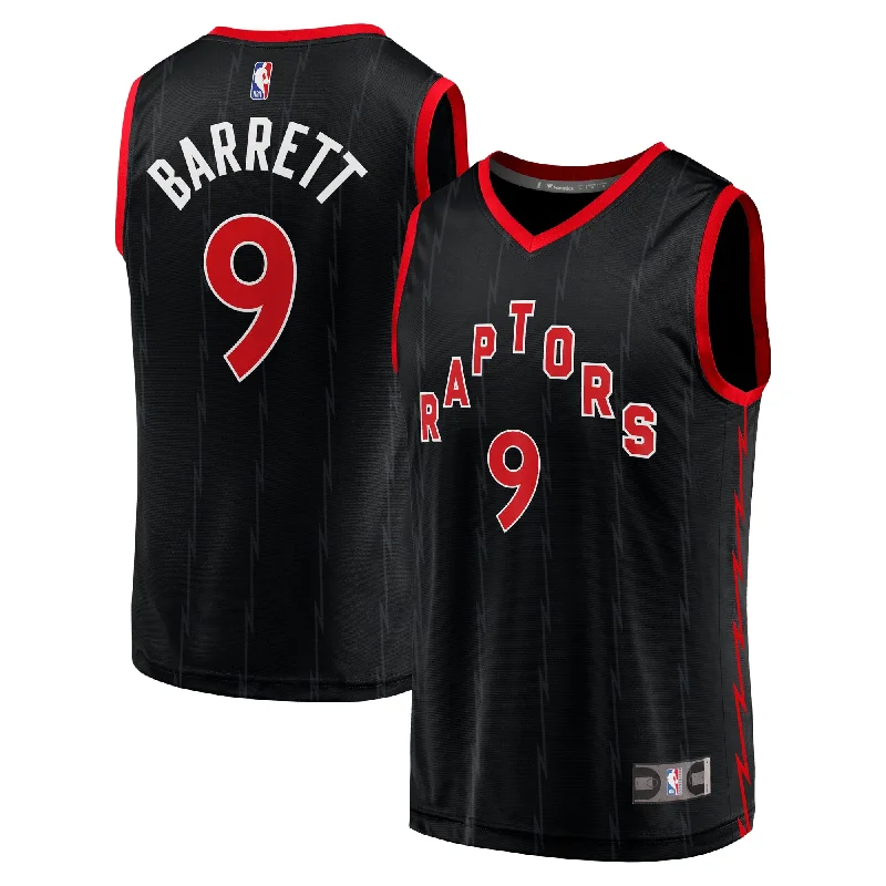 Basketball Jersey For Fundraising Events-Rj  Toronto Raptors Branded Fast Break Player Basketball Jersey - Statement Edition - Black