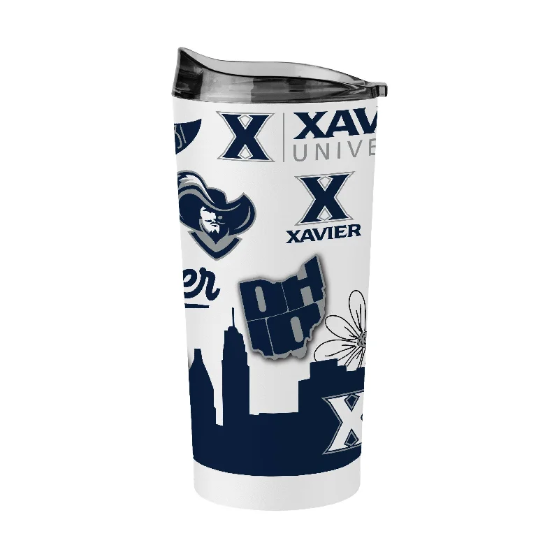 Team Mug For Special Event Fan Gear-Xavier 20oz Native Powder Coat Tumbler