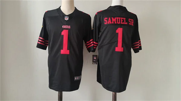 Football Jersey For Fan Custom Gear Orders-Men's San Francisco 49ers #1 Deebo Samuel Black Vapor Untouchable Limited Football Stitched Jersey