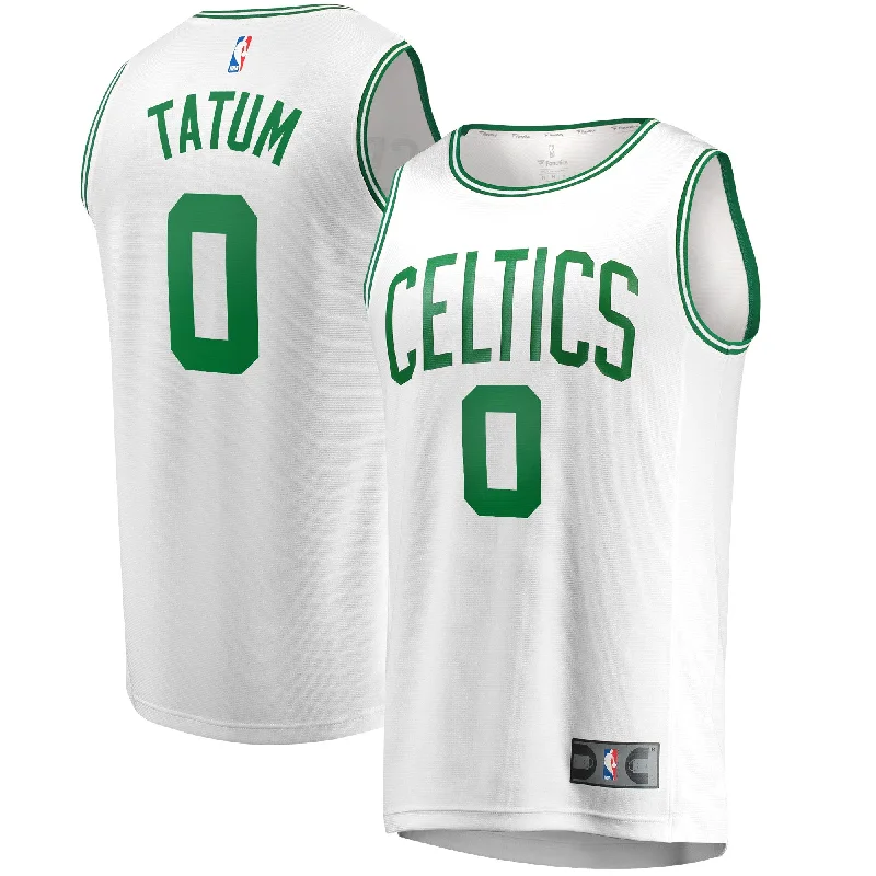 Basketball Jersey For Professional Merchandise-Jayson Tatum Boston Celtics Branded Fast Break Away Basketball Jersey White - Association Edition