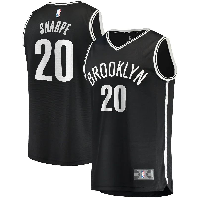 Basketball Jersey For Special Team Gifts-Day'ron Sharpe Brooklyn Nets Branded Fast Break Basketball Jersey - Icon Edition - Black