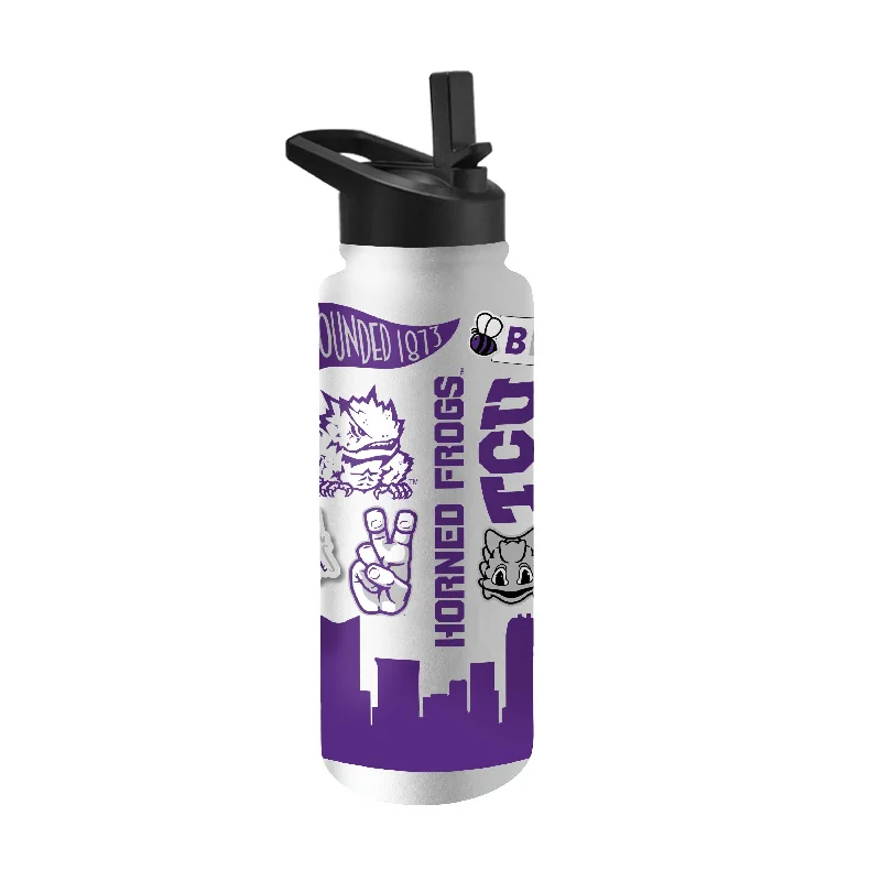 Team Mug For Youth Teams-TCU 34oz Native Quencher Bottle