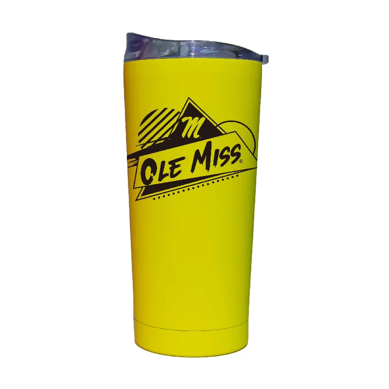 Team Mug With Custom Embroidery-Ole Miss 20oz Cru Rad Soft Touch Tumbler