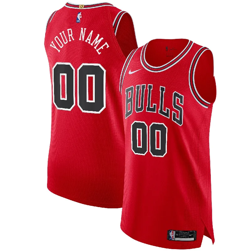 Basketball Jersey For Team Recognition-Chicago Bulls Custom Basketball Jersey Red - Icon Edition