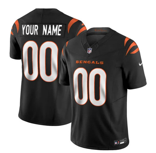 Football Jersey For Family Orders-Men's Cincinnati Bengals Active Player Custom 2023 F.U.S.E. Black Vapor Untouchable Limited Football Stitched Jersey