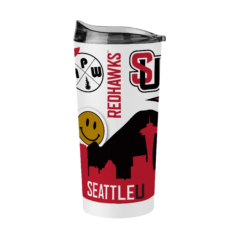 Team Mug For Custom Team Patches-Seattle University 20oz Native Powder Coat Tumbler