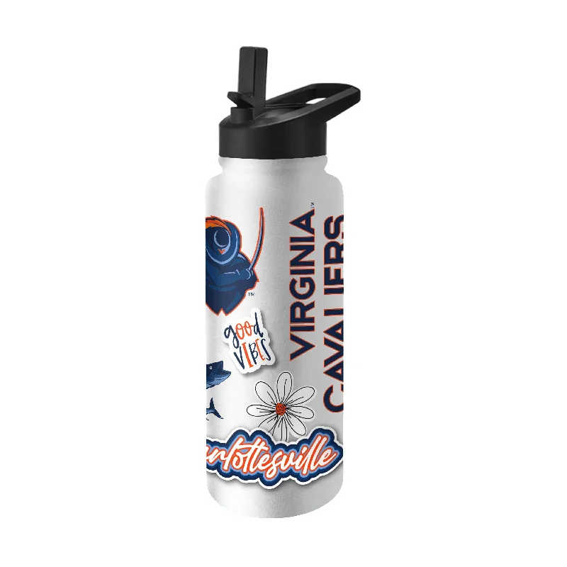 Team Mug With Custom Name-Virginia 34oz Native Quencher Bottle